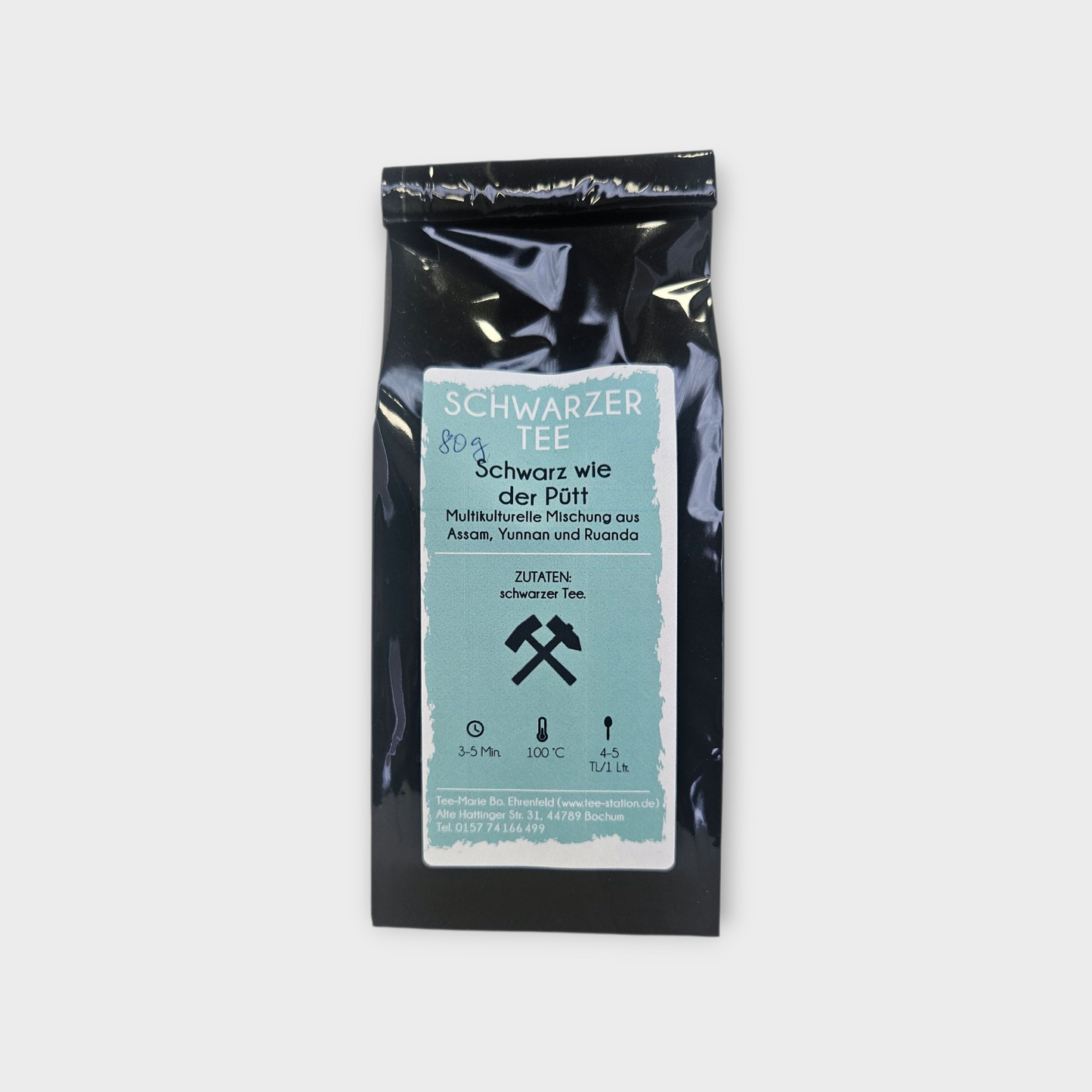 Schwarz wie der Pütt – Schwarzer Tee (80 g) image 0