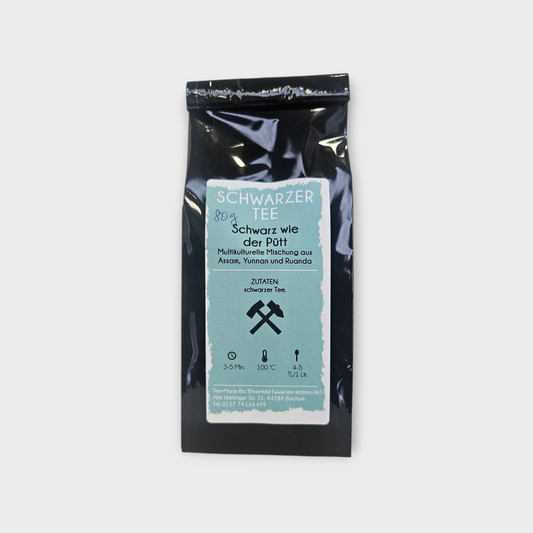Schwarz wie der Pütt – Schwarzer Tee (80 g) image 0