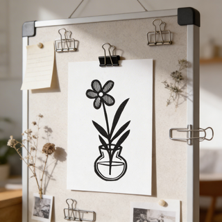 Postkarte Blume