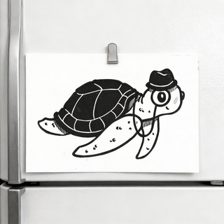 Postkarte Schildkröte