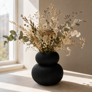 Vase Dublo – Schwarz