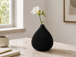 Vase Globo – Schwarz, Klein