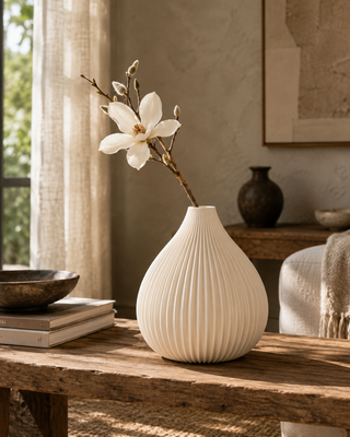 Vase Globo – Beige, Klein