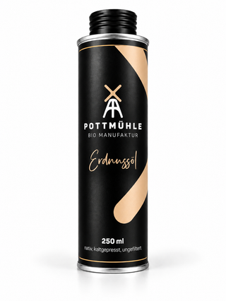 Bio Erdnussöl kaltgepresst & ungefiltert – Pottmühle