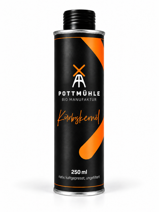 Bio Kürbiskernöl kaltgepresst & ungefiltert – Pottmühle