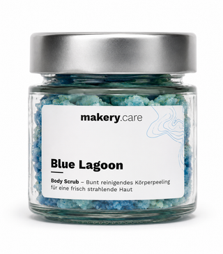 Body Scrub Blue Lagoon – Veganes Körperpeeling | makery.care