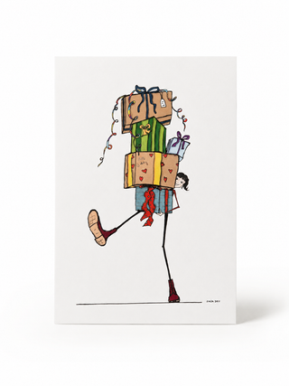 Happy Birthday Postkarte – Geschenke – DIN A6