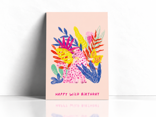 Geburtstagskarte „Happy Wild Birthday“ Leopard – StudioDanii