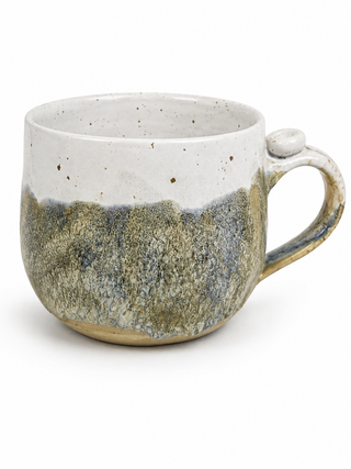 Handgefertigte Keramiktasse – Waldgrün – Steinzeug Unikat | Odd Old Bird Pottery