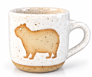 Tasse „Capybara“ aus Steinzeug – Odd Old Bird Pottery