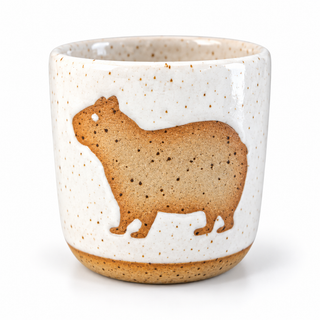 Becher „Capybara“ 300 ml aus Steinzeug – Odd Old Bird Pottery