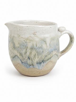 Handgefertigtes Milchkännchen – Eisblau – Steinzeug Unikat | Odd Old Bird Pottery