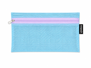 Maeppchen Hellblau #G – Federmäppchen aus Upcycling-Material, Unikat