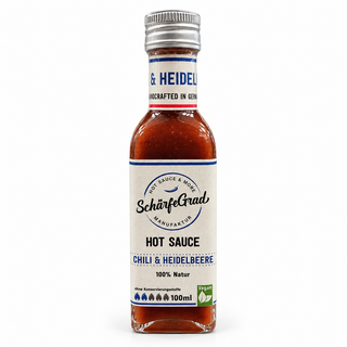 Hot Sauce Chili & Heidelbeere – SchärfeGrad Manufaktur