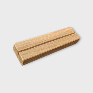 Kartenständer Holz 10,5 cm – Minimalistisch – Buche, Birke oder Schwarz – Für Postkarten & Fotos