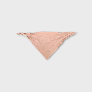 Dreieckstuch klein #6 Rosé & Apricot mit organischem Linienprint aus 100% Lenzing Ecovero – Wendbar – Made in Germany – Emmilotta