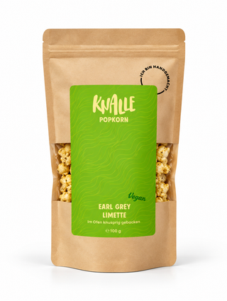 Earl Grey Limette Popcorn – Vegan, 100 g | Knalle