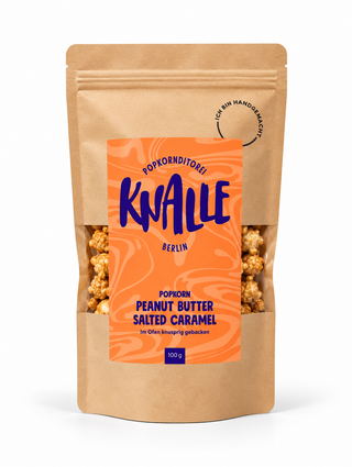 Peanut Butter Salted Caramel Popcorn – 100 g | Knalle