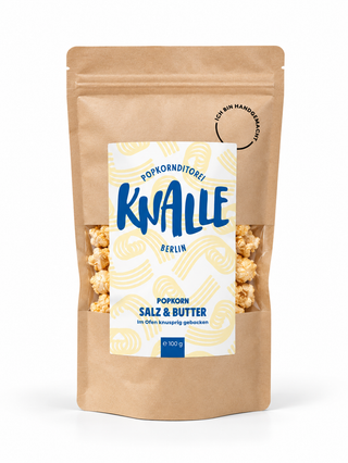 Salz & Butter Popcorn – 100 g | Knalle