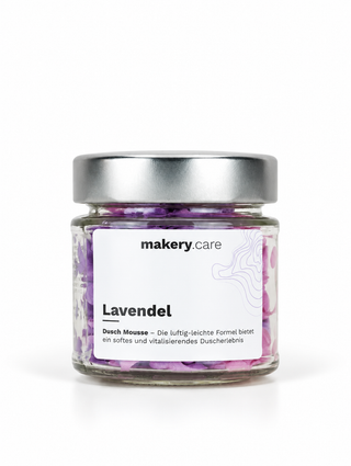 Lavendel Dusch Mousse – Vegane Duschpflege | makery.care
