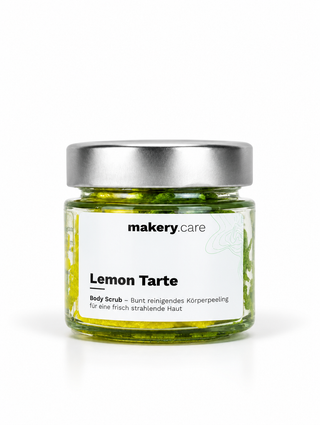 Lemon Tarte Body Scrub – Zucker-Körperpeeling | makery.care