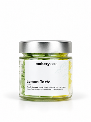 Lemon Tarte Dusch Mousse – Zitronenöl | makery.care
