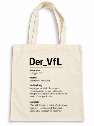 Der_VfL Stoffbeutel Natur mit Wörterbuch-Print – AI4630