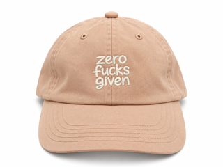 zero fucks given – Dad Cap Peach | why even try