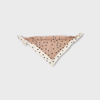 Dreieckstuch klein #5 Creme & Nude mit grafischem Print aus 100% Lenzing Ecovero – Wendbar – Made in Germany – Emmilotta