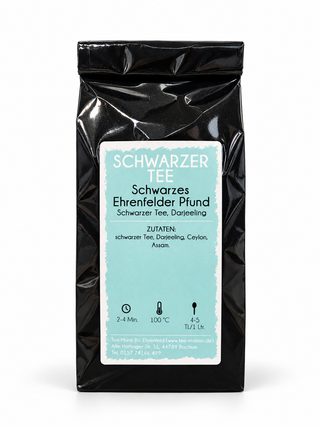 Tee-Marie Schwarzer Tee Ehrenfelder Pfund – Darjeeling Schwarztee aromatisch
