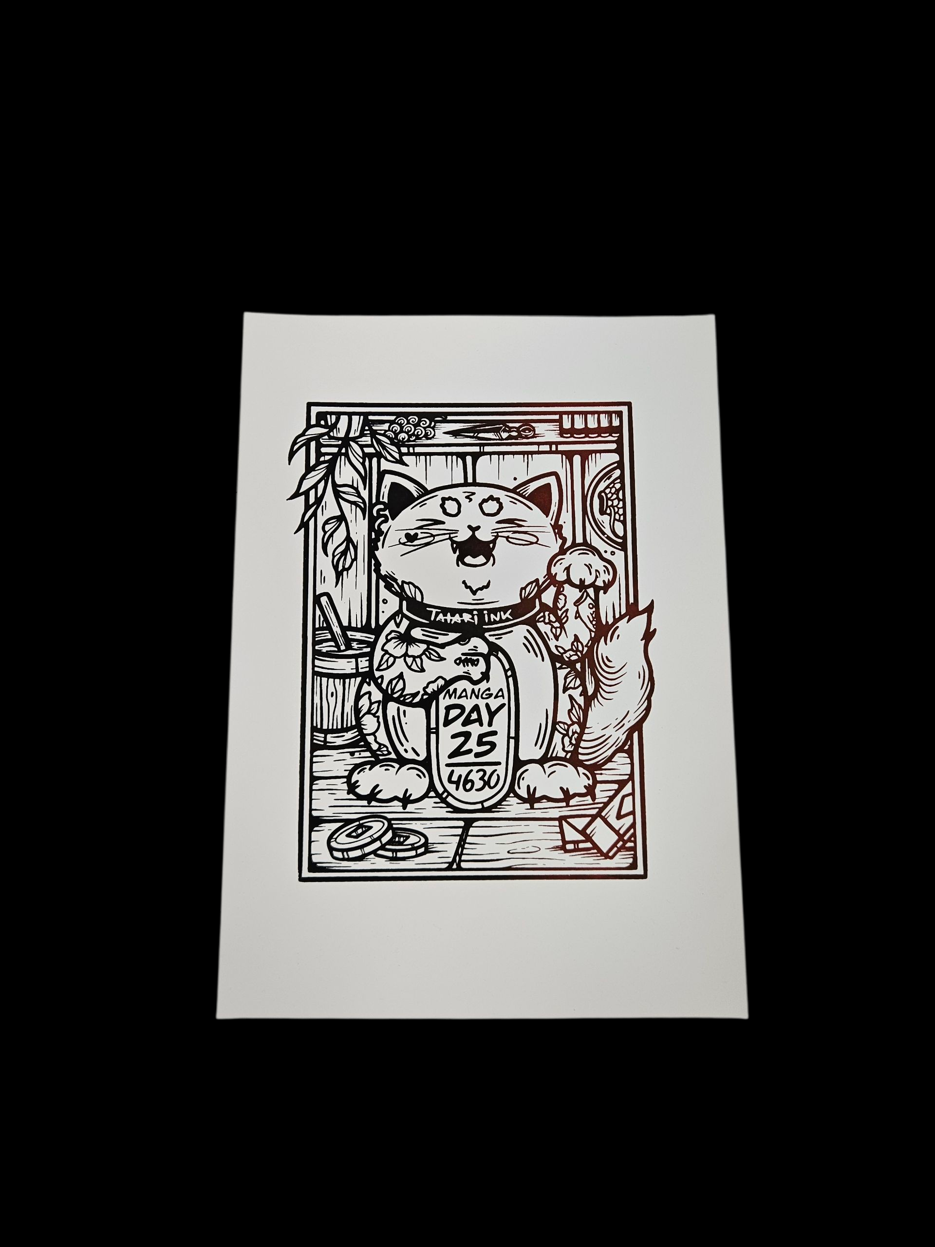 Maneki Spirit Art Print by Tatari_Ink image 1