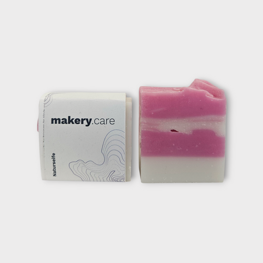 Naturseife Champagner-Himbeere – makery.care image 0