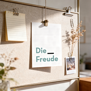 Postkarte Freude