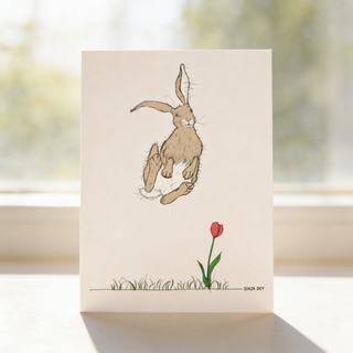 Postkarte Easter Hop