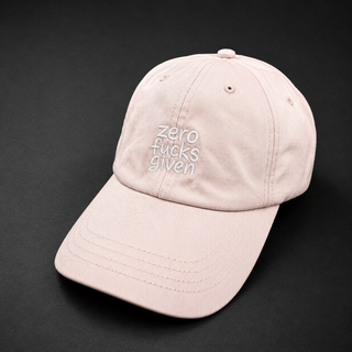 zero fucks given — Cap / Pastel Pink