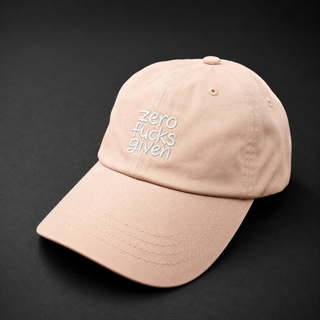zero fucks given — Cap / Peach
